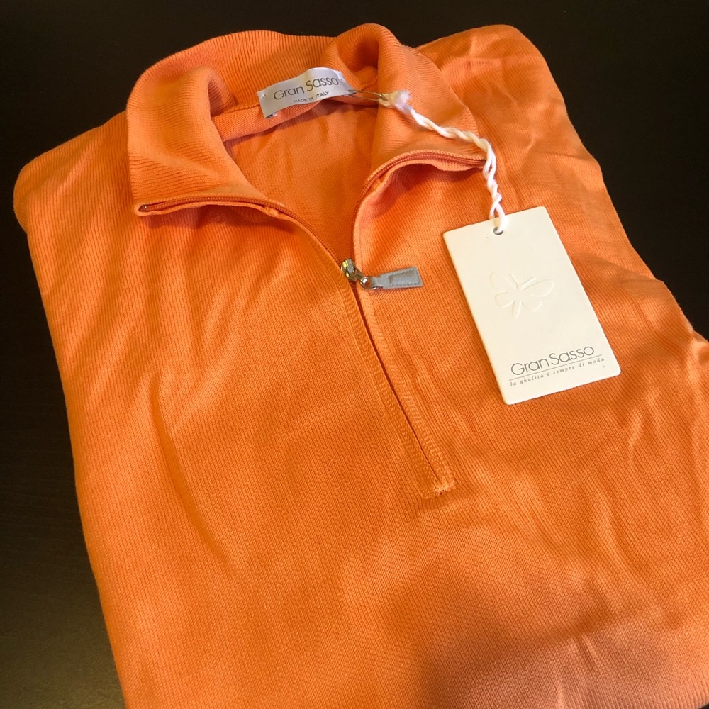 Gran Sasso 1/2 Zip sweater Size 56
